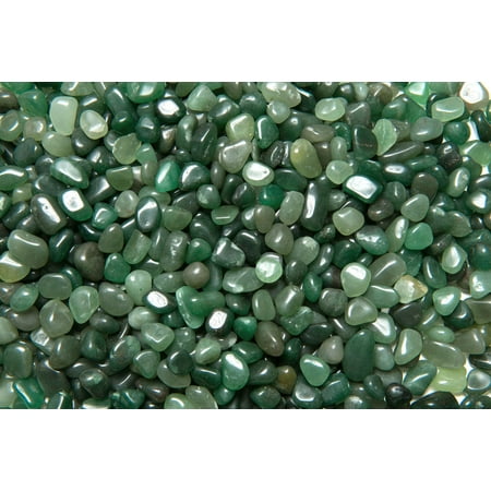 Green Jade Aventurine Stone - Fantasia Crystal Vault: 1 lb High Grade Green Aventurine Tumbled Stones - XXSmall - 0.25