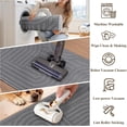 thumbnail image 3 of Enyhom Geometric High-low Cut Kitchen Rugs Sets of 3, Washable Nonslip Kitchen Mats for Floor, 20"x32"+20"x48"+20"x59", Gray, 3 of 6