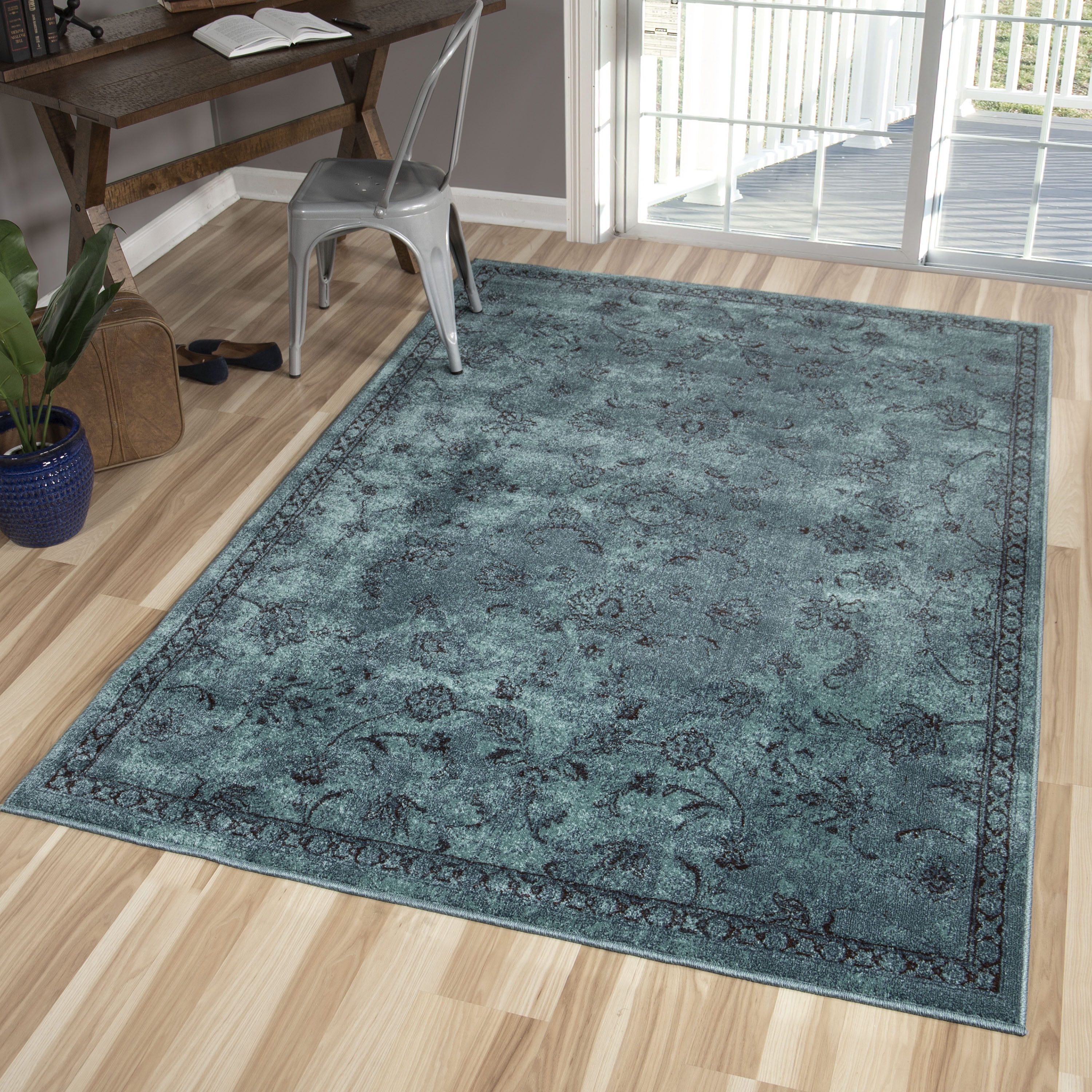 Orian Rugs Tabriz Aqua Area Rug