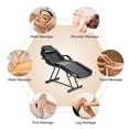 thumbnail image 3 of Artist Hand Adjustable Black Massage Table Salon Barber Chair Spa Bed with Stool, 3 of 8