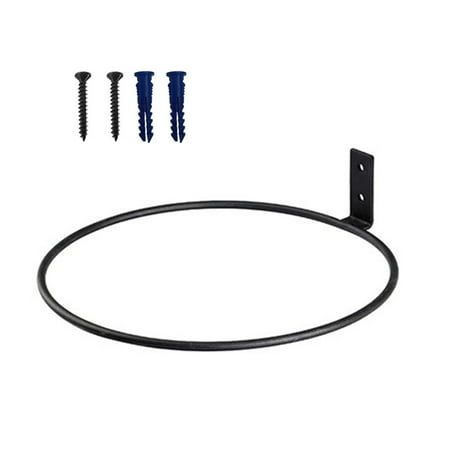 

HOMEIU Flower Pot Holder Ring Wall Mount Planter Tray Rack Bracket for Patio Balcony Fence Garden Decoration