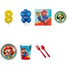 Super Mario Party Supplies Party Pack For 16 With Gold #8 Balloon