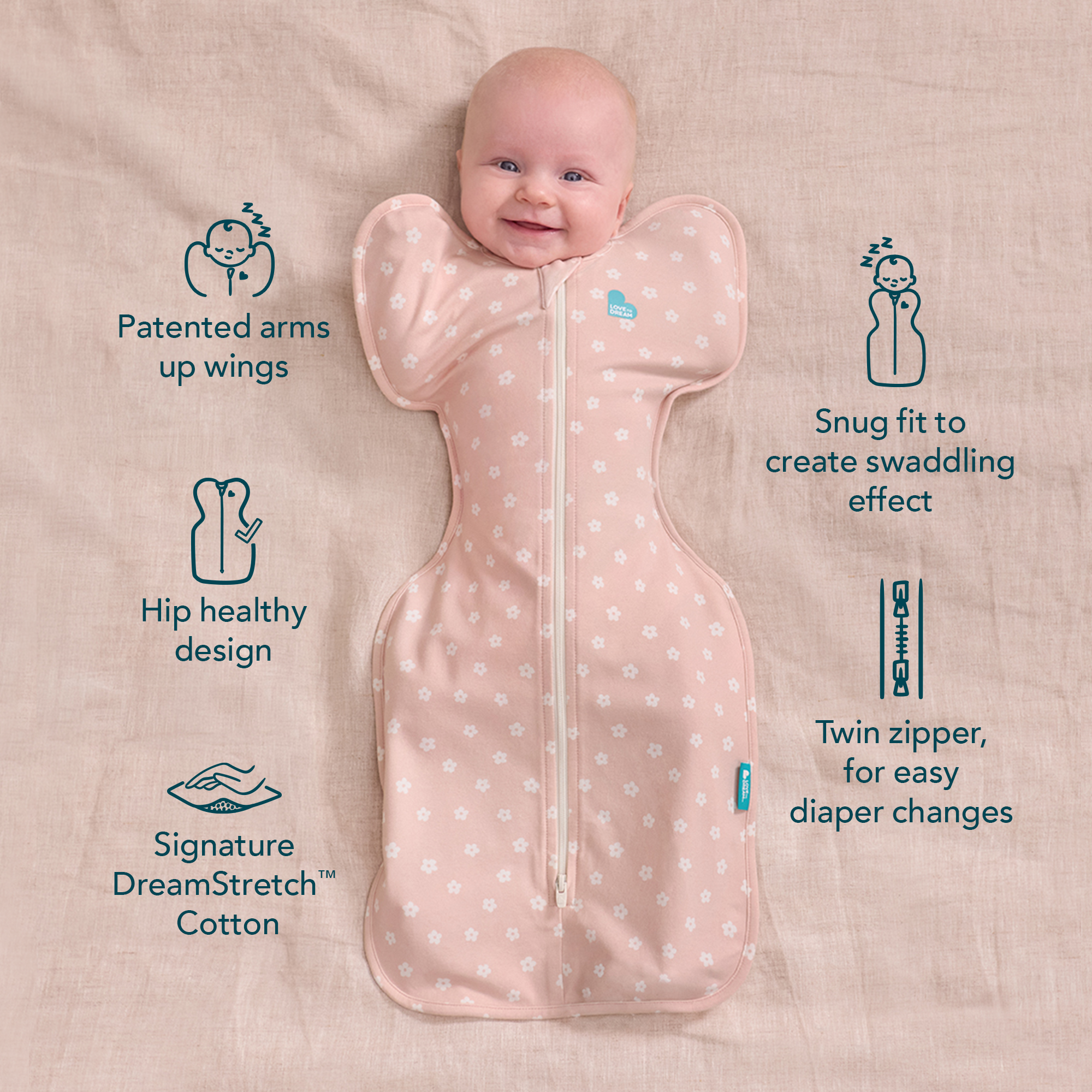 Love To Dream Swaddle Up Original Sleep Sack, Small photo 5