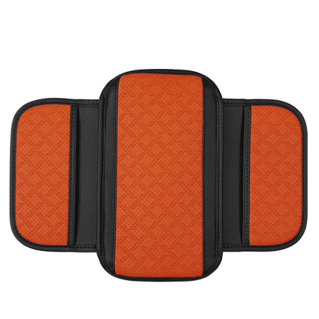 Universal Car Center Console Armrest Cover Cushion with Storage Bag Premium Wear Resistant Stitching Easy to Install for Vehicle Interior Protection and Comfort