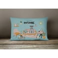 thumbnail image 4 of Carolines Treasures CK7897PW1216 Black Silver Miniature Schnauzer Sweet Home Canvas Fabric Decorative Pillow 12H x16W, 4 of 4