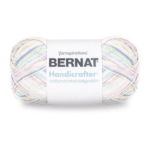 Bernat® Handi Cotton BB™ #4 Worsted (Medium) Cotton Yarn, Prettypastel Omb 12oz/340g 608 Yards