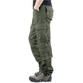 thumbnail image 6 of Uooqdmx Cargo Pants for Men Pantalones De Hombre Multi Pocket Cargo Pants Casual Pants Outdoor Wear Plus Size Loose Straight Leg 8 Bag Pants Chinos Pants Men Navy 28, 6 of 9