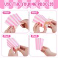thumbnail image 3 of NOGIS 50 Pcs Pink Paper Popcorn Boxes, Small Pink and White Striped Popcorn Bags, Striped Patterned Decorative Boxes for Party Favors, Movie Theater Decorative Popcorn Container (Pink), 3 of 7