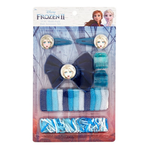 Disney Frozen 2 Elsa Hair Accessory Kit, 75 pack