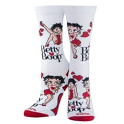 Cool Socks, Betty Boop, Womens Crew Length, Funny Graphic Print- Large