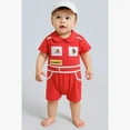 thumbnail image 3 of StylesILove Baby Boy Chic Car Racer Costume Romper, Red, 18-24 Months, 3 of 9