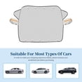 thumbnail image 5 of Car Windshield Snow Cover, Magnetic Windshield Snow Cover 4-Layer Protection for Snow, Ice, Frost, Sunlight, Car Windshield Cover with Side Mirror Protector Fit for Most Cars Sedan Compact SUV(Small), 5 of 8