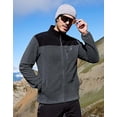 thumbnail image 3 of Pioneer Camp Fleece Jacket Men Full Zip Polar Lightweight Windproof Casual Soft Warm Outwear Outdoor Coat with Chest Pocket, 3 of 7