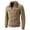 Khaki, variant on Men's Heavyweight Winter Multi-Pocket Casual Jacket with Faux Fur Collar Zipper Coat, Stylish Outerwear for Cold Weather