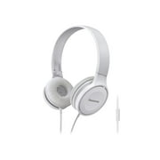 Panasonic RP-HF100M-W Panasonic Lightweight On-Ear Headphones With Microphone (White)