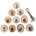 thumbnail image 2 of Rustic Wooden Hanging Ornament Wedding Table Home Decoration 1-10 Numbers, 2 of 8