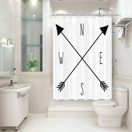 Cortina de ducha transparente patchwork crema, cortina de baño de 78 x 72,  lista para enviar -  México