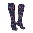 thumbnail image 3 of KLL Flowers And Humming Bird Print Cool Socks Men's Women's Crew Socks Funny Crazy Novelty Stockings, 3 of 8
