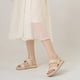thumbnail image 5 of Sandalias planas de dos bandas Cómodas sandalias de vestir de moda para mujer, 5 of 7