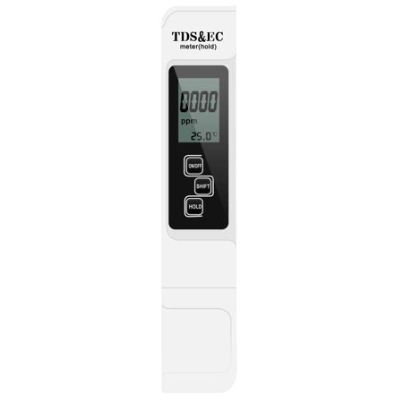 iPower 3 in 1 Test Pen TDS & EC & Temperature Meter for Water Test,White