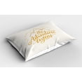 thumbnail image 2 of Ambesonne Adventure Pillow Sham 2 Pack, Vibrant View Travel, 36"x20", Earth Yellow Apricot, 2 of 3