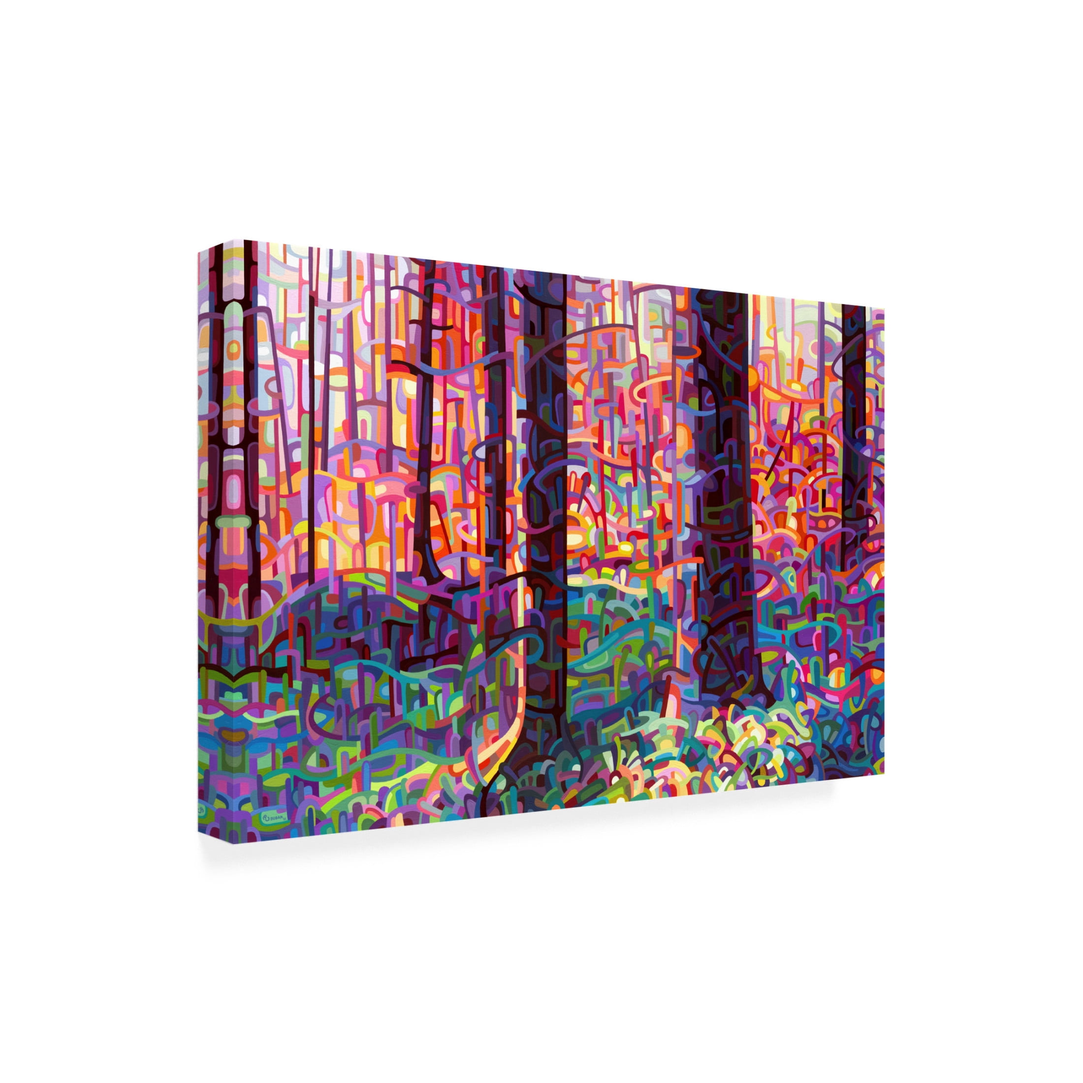 Canvas Wall Art - Mandy Budan 'Forest Tapestry' Wall Art for Living Room, Bedroom, or Office Décor by Trademark Fine Art - 24 x 16 Inches
