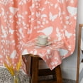 thumbnail image 5 of Home Soft Things Printed Microfiber Curtain - Birdsong 2 Piece Set - Coral - 60" x 84", 5 of 7