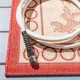 thumbnail image 5 of SAFAVIEH Courtyard Claire Rooster Indoor/Outdoor Area Rug, 4' x 5'7", Natural/Red, 5 of 10