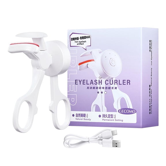 Frameless Electric Heated Eyelash Curler Long Lasting Rechargeable Beginne
