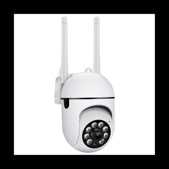 CáMaras de Seguridad para Exteriores, CáMaras WiFi de 2,4 GHz para Seguridad en el Hogar, CáMaras de Vigilancia 1080P Vista de 360°, Audio Bidireccional
