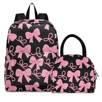 TOADDMOS Kids School Backpack Set 2-in-1 – Sunflower Cow Design Bookbag & Insulated Lunch Bag, Laptop Compartment