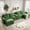 Green, variant on AISWORD U Shaped Cloud Couch Sectional, Oversized Modular Sofa with USB Charging, Hidden Storage, Cup Holders & Double Chaise for Living Room, Black