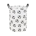 thumbnail image 2 of Uuiauoio Large Storage Basket,Laundry Hamper/Bathroom/Home Decor/Collapsible Storage Bin,Boys and Girls Hamper/Boxes/Clothing(Round-Football), 2 of 6