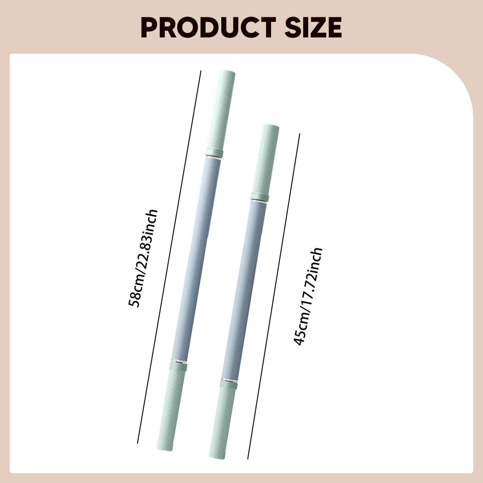 GARENDE 2 Pieces Massage Roller Stick Multipurpose Calf Roller for Glutes Back Waist silver