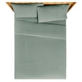 thumbnail image 3 of Beautiful Striped 3-Piece 100% Cotton Percale Sage Green Sheet Set, Twin by Drew Barrymore, 3 of 8