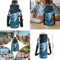 thumbnail image 7 of Yuyamidu Blue Axolotl 17 Inch Kids School Backpack Set, 4 Piece Flap Backpack with Lunch Bag, Pencil Case and Water Bottle Holder, Lightweight 600D School Bag for Elementary and Middle School, 7 of 7