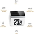 thumbnail image 3 of Steinel Led Solar Light Xsolar Lh-n Stainless Steel, Twilight Switch, 2500 Mah Life Battery, Including Illuminated House Number, 3 of 5