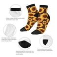 thumbnail image 5 of Rocae Chocolate Plaid Sunflower for Premium Adult Socks,Comfortable, Breathable, and Durable Socks, Perfect for Everyday Wear, 5 of 7