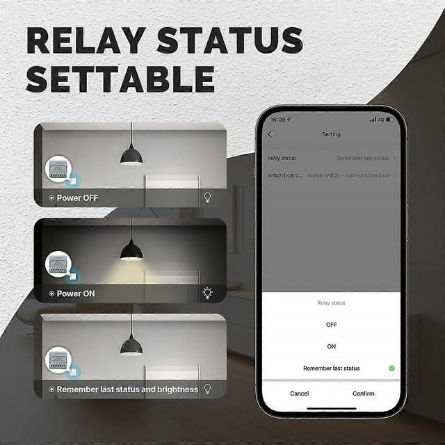 Tuya ZigBee Intelligent Switch Module Portable Home Automation DIY Breaker Timing Control Voice Control Switch Compatible with Home and Alexa