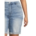 thumbnail image 2 of Terra & Sky Women's Plus Size High Rise Vintage Bermuda Shorts, 2 of 5