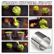 Sunrise Plating Forms Stainless Steel Ring Mold Sets (4 Count) (2.75 x 2)