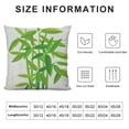thumbnail image 5 of PHYHOO Exotic Throw Pillow Cushion Cover, Boho Vibes Leafy Illustration of a Tree Print on Plain Background Chill Aura, Decorative Square Accent Pillow Case, Lime Green White, 5 of 5