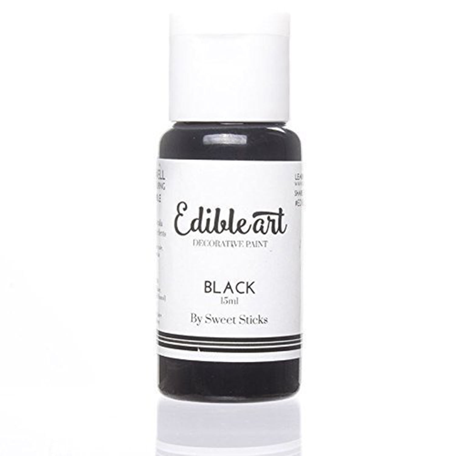 Sweet Sticks Edible Art Decorative Cake Paint Food Coloring 0.5 Ounce 15 Milliliters, Black