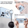 thumbnail image 5 of Magnetic Magsafe Cell Phone Ring Grip Finger Holder for Adjustable Kickstand iPhone 13 12 Pro Max Mini Smartphone Accessories Stand Removable Wireless Charging Compatible with Mag Safe Case, 5 of 5