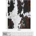 thumbnail image 2 of Cow Print Blanket Cozy Soft Lightweight Gifts Blanket for Kids Adults, Animal Skin Plush Flannel Throw Blanket for Sofa Couch Bed Decor Black Brown White W40 xL50, 2 of 6