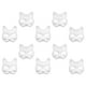thumbnail image 2 of KAKOWELY 20 máscaras de gato para pintar, máscaras de papel blanco, máscaras de pulpa en blanco para decorar, pintura de máscaras para niños, máscara de Halloween DIY, 2 of 4