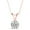 Rose Gold Plated, variant on Aone Jewelry 10 Carat Round Moissanite Solitaire Pendant Necklace for Women | EF-VS1 Clarity | 14K Gold Over 925 Sterling Silver with Cable Chain in Rose, White & Yellow Gold