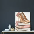 thumbnail image 5 of Sikiie Stylish High Heels On Books Print Canvas Decorative Hanging Painting, Anti-shrinkage Hanging Frame, Suitable for Home, Office Wall Decorations, 5 of 6