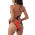 thumbnail image 2 of Zufioo Cool Crocodile With Sunglasses for Women's Bikini Set,High Elastic Swimsuit and Swim Trunks Two-piece Set-Removable Chest Pad,Strap Style,Pool and Beach Swimwear-Medium, 2 of 5