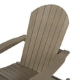 thumbnail image 5 of Outdoor Rocking Adirondack Chair, Taupe, 5 of 10